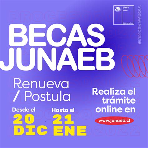 Inicia Per Odo De Renovaci N O Postulaci N A Las Becas Junaeb