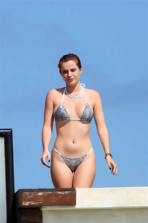 Bella Thorne Shows Off Her Enviable Figure In A Bikini As She Relaxes