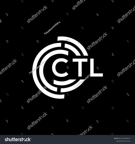 Ctl Letter Logo Design On Black Stock Vector (Royalty Free) 2147364513 ...