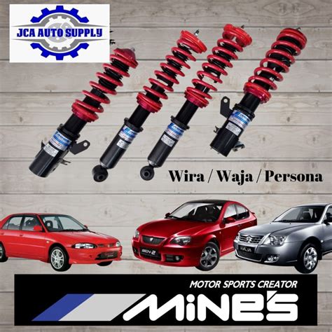 Proton Wira Waja Persona Adjustable Absorber Set High Low Body