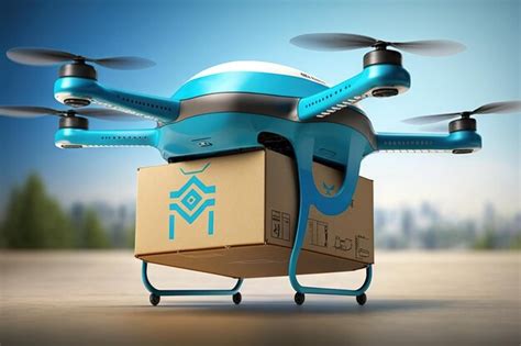 Premium Ai Image Delivery Drone With Box Cargo Automatic Delivery