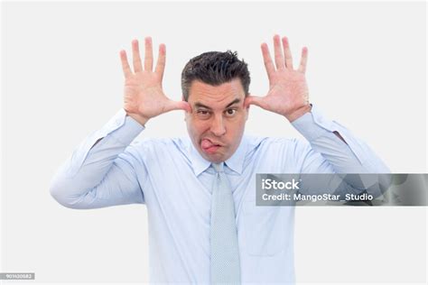 Mature Business Man Making Ugly Face Stock Photo Download Image Now