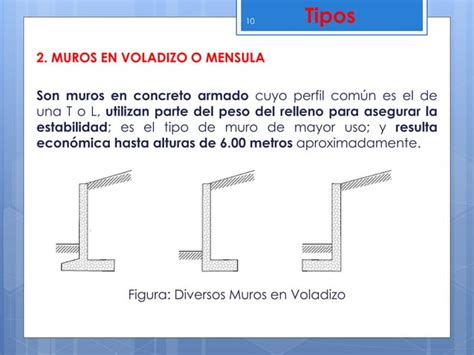 Diseño Y Construccion De Muros De Contencion Ing Wilson Chambilla Ppt