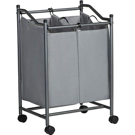 SONGMICS Rolling Laundry Sorter Laundry Basket With 4 Removable Bags