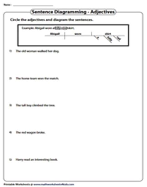 Sentence Diagramming Worksheets With Answers Pdf