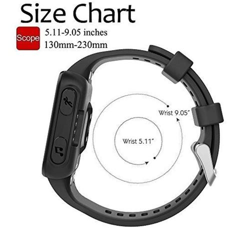 Banda Qghxo Para Garmin Forerunner 35 Correa De Reloj De Sil Envío gratis