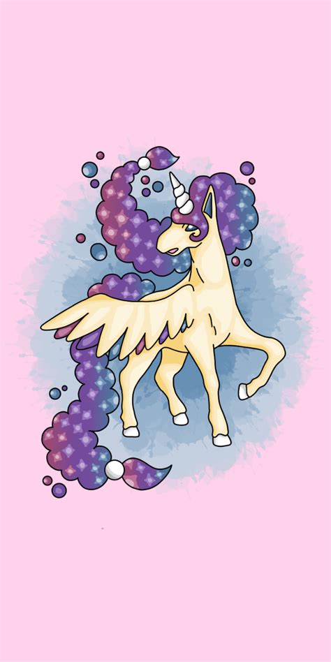 A galarian rapidash i came up with. Fairy and flying type ! : r/fakemon