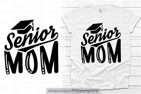 Senior Mom Graduation 2022 Design Graphic By Moms Love · Creative Fabrica