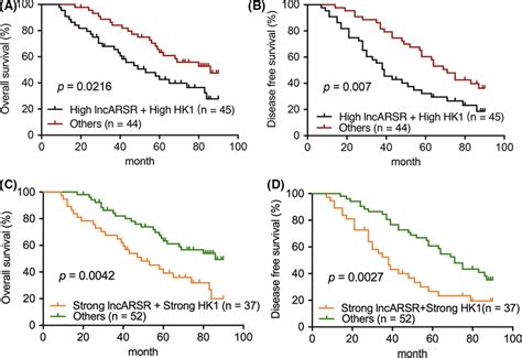 Combination Of High LncARSR And High HK1 Expression Predicts Poor