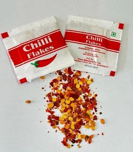 Red Chilli Flakes Sachet Packaging Size 07 G At Best Price In Ahmedabad Id 21503743688