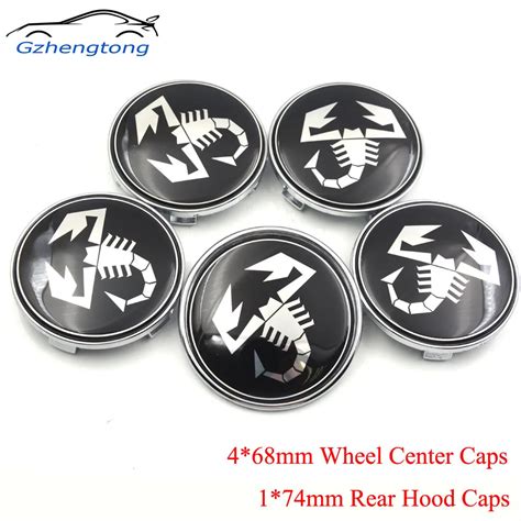 Gzhengtong Pcs Set Mm Wheel Center Caps And Mm Emblem Set Hood