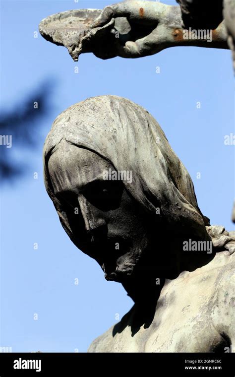 Monumental Cemetery Baptism Of Christ With John The Baptist Bronze