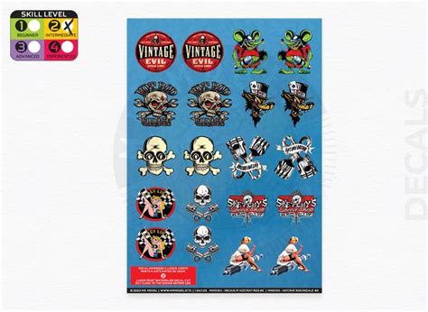 MM01314 Hot Rat Rod Decals 2 Mr Model