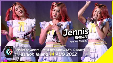 Jennis BNK48 Fancam Kimi Wa Melody Sayonara Crawl Roadshow Mini