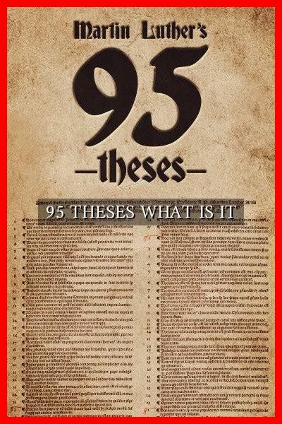 95 THESES WHAT IS IT - Wadaef