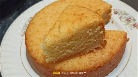 Eggless Vanilla Spong Cake Without Oven No Milk No Egg Basic