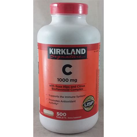 Viên Uống Bổ Sung Vitamin C Kirkland Signature Vitamin C 1000mg X 500