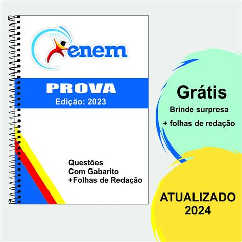 Enem 2023 Apostila provas anteriores questões GABARITOS