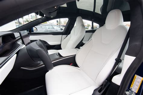 Tesla Model S White Interior