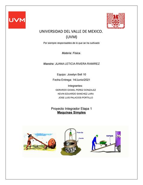 Proyecto Integrador Etapa Universidad Del Valle De Mexico Uvm