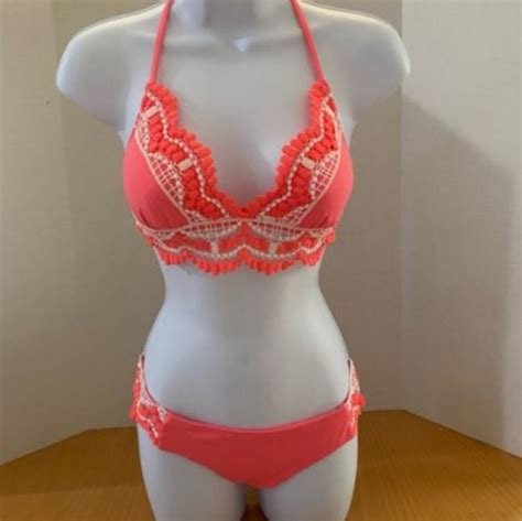 New Becca Delilah American Crochet Bikini Bottoms Gem