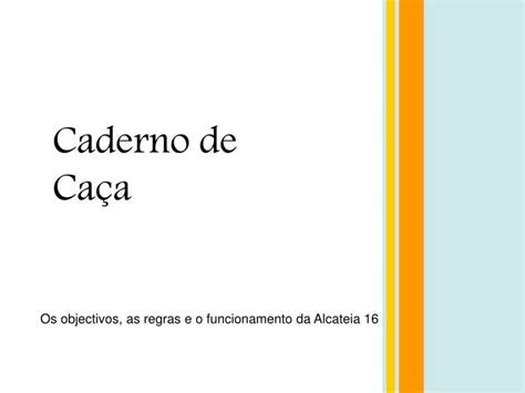 Ppt Caderno De Caça Powerpoint Presentation Free Download Id823908