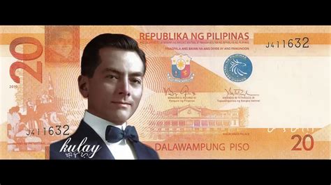 Animated Colorized Manuel L Quezon 20 Peso Bill YouTube