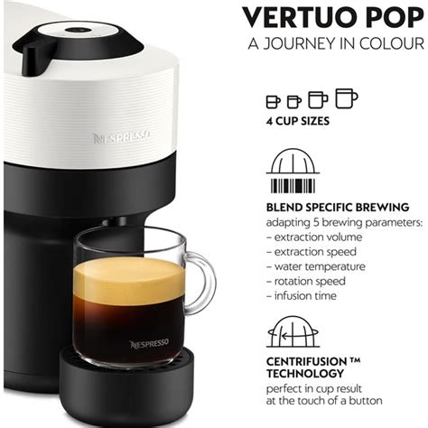 Krups Nespresso Vertuo Pop Coconut White Xn Cafetera De C Psulas