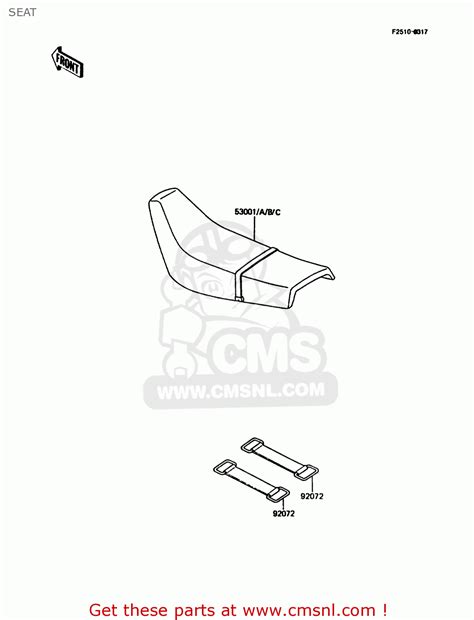 Kawasaki KMX125 A5 1990 EUROPE UK GR NR ST SEAT Buy Original SEAT