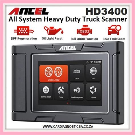 Ancel HD3400 All System Heavy Duty Truck Diagnostic Tool