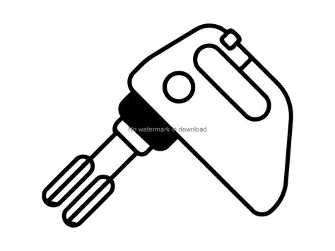 Hand Mixer Svg Baking Svg Hand Mixer Clipart Baking Utensils Svg