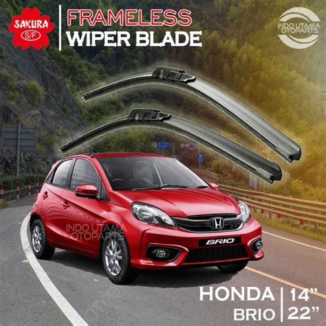 Wiper Frameless Honda Brio Karet Kaca Mobil Sakura Lazada Indonesia