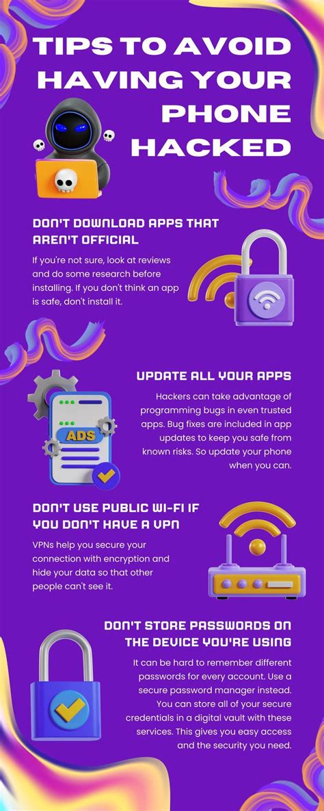 Tips To Avoid Having Your Phone Hacked Phone Hacks Tech Infographic Computer Technology