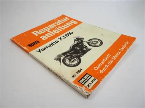 YAMAHA XJ 600 Reparaturanleitung Ab 1984 Werkstatthandbuch Schaltplan