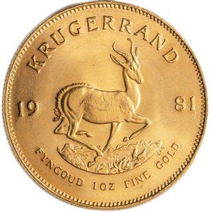 Oz Gold South African Krugerrand Coins Silver