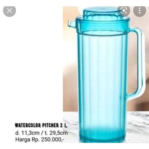 Jual Pitcher Teko Cystal Tupperware Watercolor Liter Jakarta