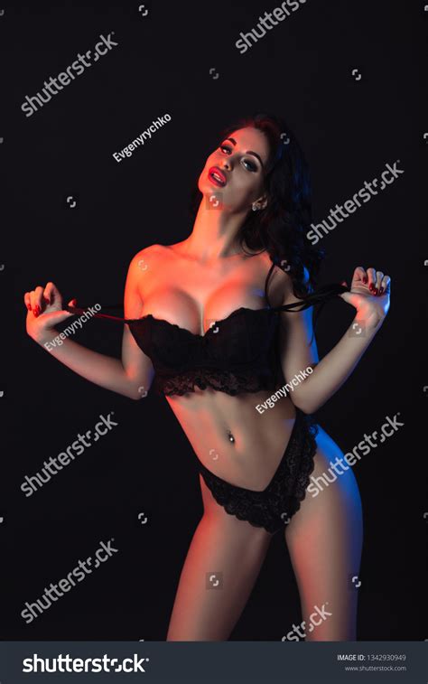 Sexy Woman Lace Black Sensual Lingerie Stock Photo Shutterstock