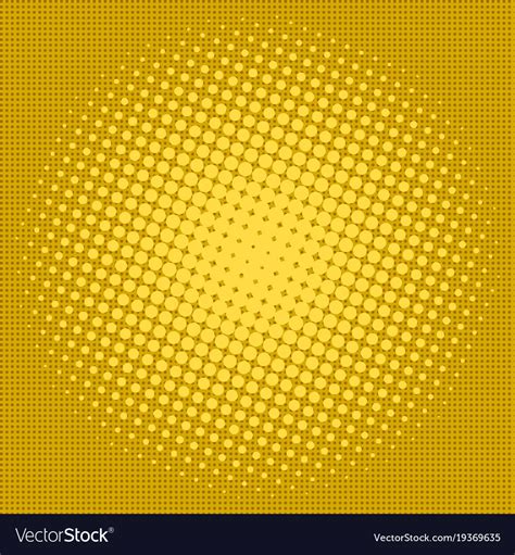 Yellow Halftone Background Royalty Free Vector Image