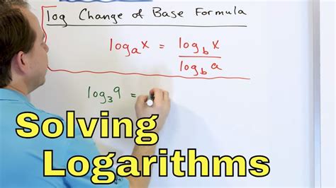 Logarithm Change Of Base Formula Solving Log Equations Part