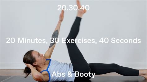 20 Mins Abs Booty Pilates Workout At Home Lean Tone Burn Baby