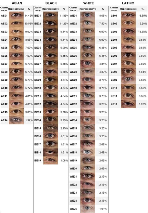 Taxonomy Of Human Eyes Based On Ethnic Grouping Eye Shapes Eye Shape Chart Shape Chart