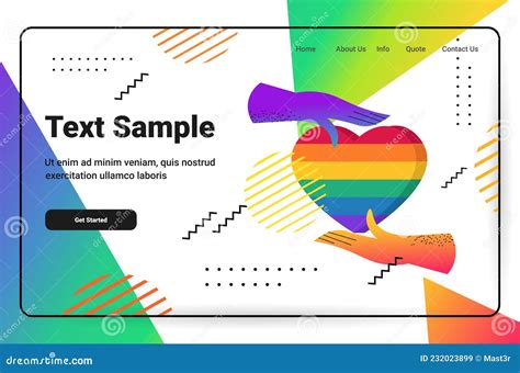 Hands Holding Rainbow Heart Gay Lesbian LGBT Parade Pride Festival Transgender Love Concept