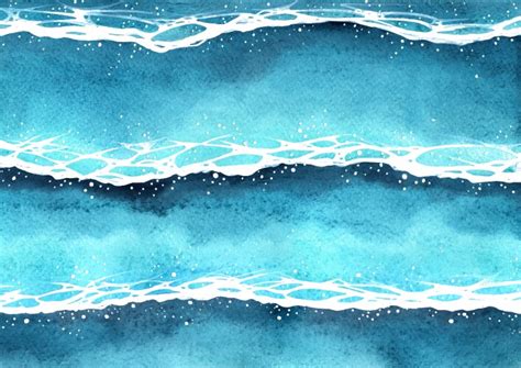 Waves Ocean Watercolor Vector Images (over 3,900)