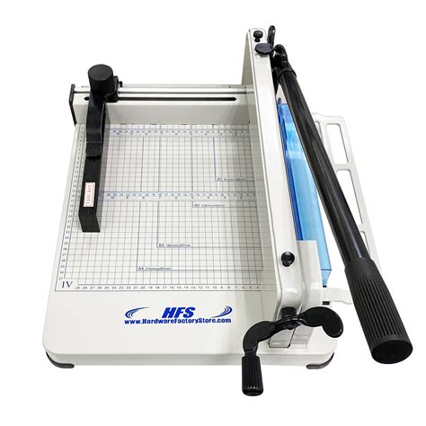 Hfs R Heavy Duty Guillotine Paper Cutter Sheet Capacity Solid