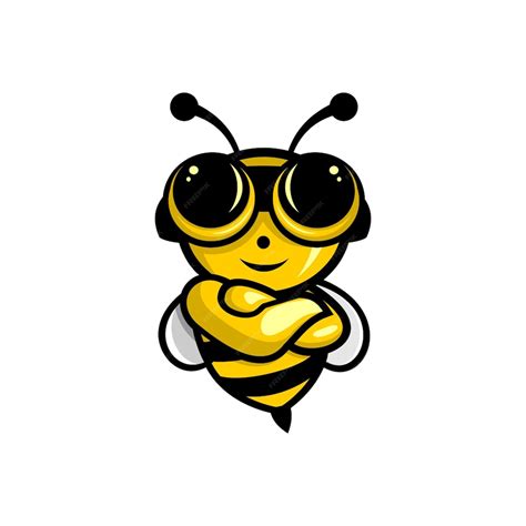 Premium Vector | Vector illustration of honey bee cartoon in flight ...