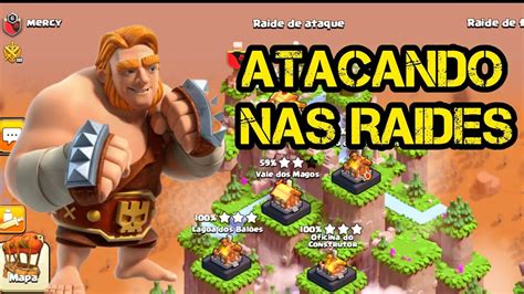 Sextou Atacando Nas Raides Ao Vivo No Clash Of Clans Youtube