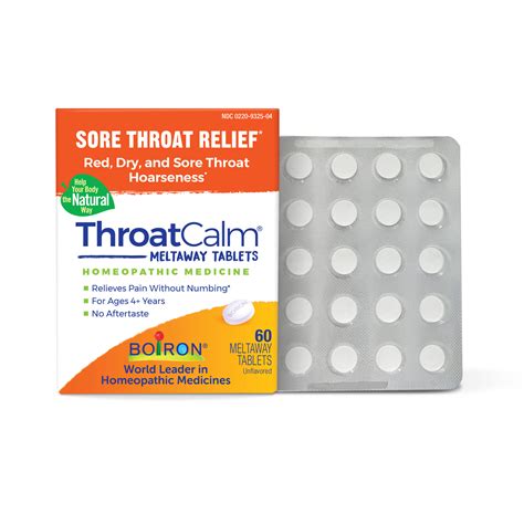 Throatcalm® Sore Throat Relief Boiron Usa