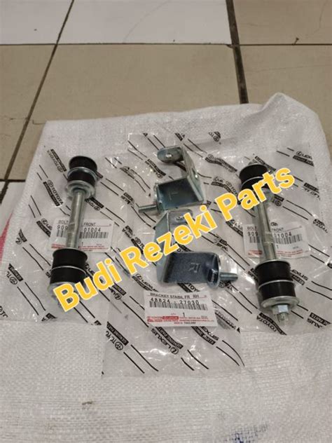 Bracket Braket Dan Bolt Stabilizer Stabil Depan Set 4pcs Toyota Kijang