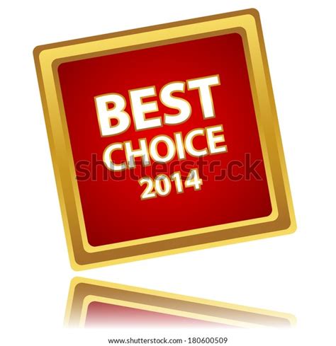 Best Choice Red Label On White Stock Vector Royalty Free