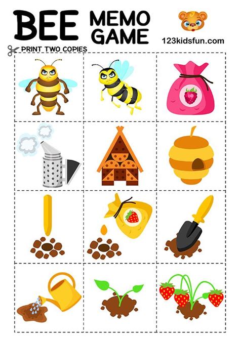 Bee Game Free Printables 123 Kids Fun Apps Bee Themed Classroom